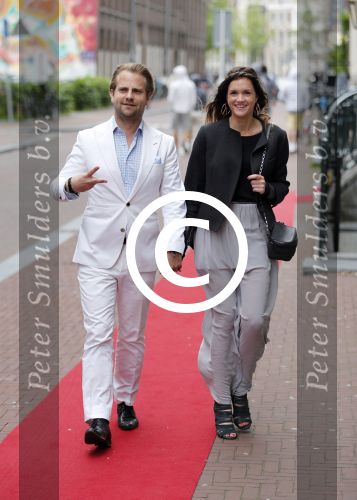 Amsterdam 13 juni 2013
Feestje Ferry Doedens in hotel l\'europe. Marly v d Velden met vriend
Peter Smulders bv