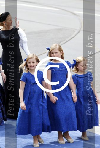 Amsterdam, 30 april 2013
Inhuldiging Koning Willem Alexander en Koningin Maxima
Prinses Amalia. Prinses Alexia en Prinses Ariane
Foto Peter Smulders BV