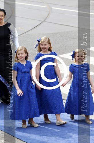 Amsterdam, 30 april 2013
Inhuldiging Koning Willem Alexander en Koningin Maxima
Prinses Amalia. Prinses Alexia en Prinses Ariane
Foto Peter Smulders BV