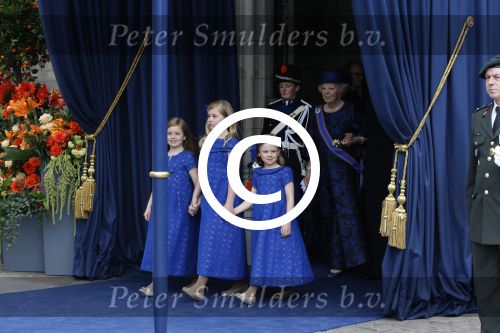 Amsterdam, 30 april 2013
Inhuldiging Koning Willem Alexander en Koningin Maxima
Prinses Amalia. Prinses Alexia en Prinses Ariane
Foto Peter Smulders BV