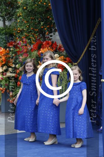 Amsterdam, 30 april 2013
Inhuldiging Koning Willem Alexander en Koningin Maxima
Prinses Amalia. Prinses Alexia en Prinses Ariane
Foto Peter Smulders BV