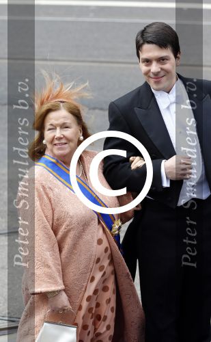 Amsterdam, 30 april 2013
Inhuldiging Koning Willem Alexander en Koningin Maxima
Prinses Christina met haar zoon Prins Bernardo
Foto Peter Smulders BV