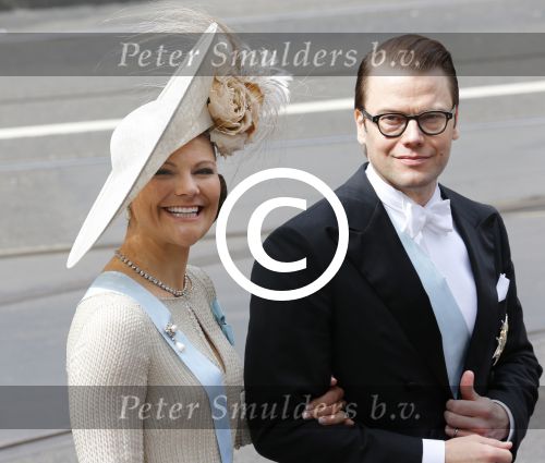 Amsterdam 30 April 2013 Inhuldiging Koning Willem Alexander met Koningin Maxima
Kroonprinses Victoria van Zweden met haar man Prins Daniel van Zweden
Foto Peter Smulders BV