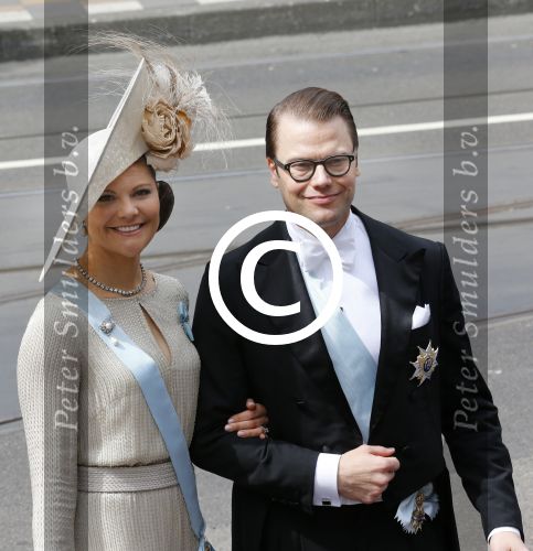Amsterdam 30 April 2013 Inhuldiging Koning Willem Alexander met Koningin Maxima
Kroonprinses Victoria van Zweden met haar man Prins Daniel van Zweden
Foto Peter Smulders BV