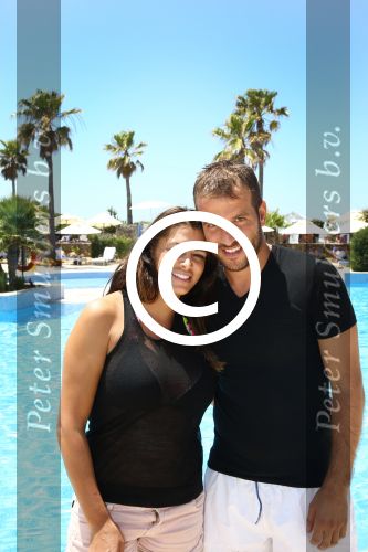 Sevilla, 19 en 20 Juni 2013
Rafel v d Vaart met zijn vriendin Sabia Boulahrouz en hun drie kinderen
Damian v d Vaart, Amaya Boulahrouz en Daamin Boulahrouz op het strand en bij hun hotel voor hun gezamelijk eerste vakantie samen.
Foto Peter Smulders BV