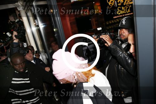 Amsterdam 22 juni 2013
Zangeres Rihanna in coffeeshop de greenhouse in amsterdam en daarna bij het Amstel hotel.
Peter Smulders bv