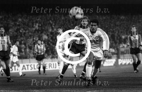 Eindhoven, 8 Februari 1989
2e Wedstrijd tussen PSV-KV Mechelen, eindstand 1-0
Romario
Foto Peter Smulders BV