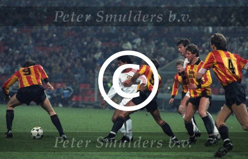 Eindhoven, 8 Februari 1989
2e Wedstrijd tussen PSV-KV Mechelen, eindstand 1-0
Romario
Foto Peter Smulders BV