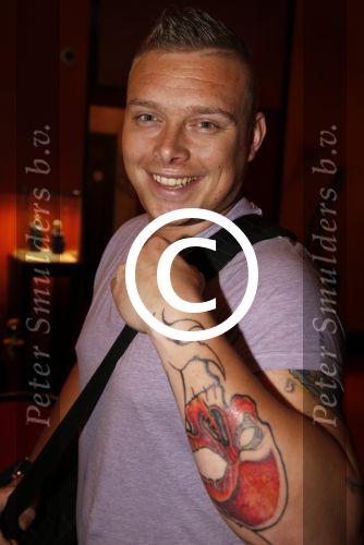 Amsterdam 13 juni 2013
Feestje Ferry Doedens in hotel l\'europe. Sterretje met tatoo
Tony Wyczynski        Sterretje
Peter Smulders bv