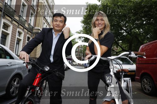 Amsterdam 14 juni 2016
Presentatie electrische fiets van het merk BESV met Estavana Polman. CEO Andy Su is ook aanwezig bij de presentatie in het Amstel Hotel.