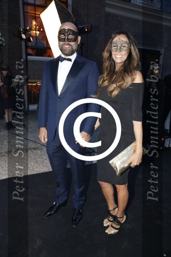 Amsterdam 10 juni 2016
Feestje Moet Chandon. Maria Tailor zwanger met vriend  Jeroen v d Berg