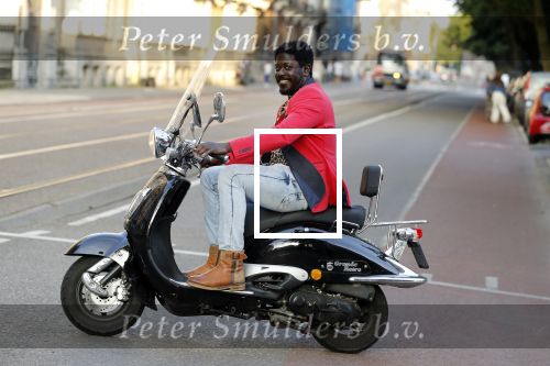 Amsterdam 11 juni 2018
Andre Drongelmans op de scooter.