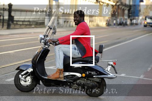 Amsterdam 11 juni 2018
Andre Drongelmans op de scooter.