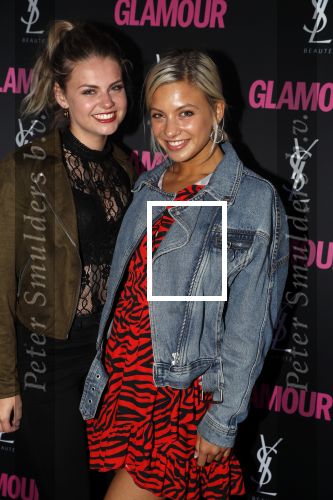 Amsterdam 11 juni 2018
Feestje van Glamour in Paradiso. Britt Scholte met een vriendin