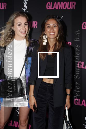 Amsterdam 11 juni 2018
Feestje van Glamour in Paradiso. Demi Wilkes met een vriendin