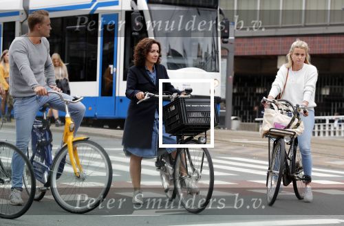Amsterdam 19 juni 2018
Femke Halsema op haar fiets.