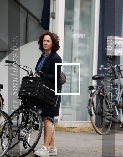 Amsterdam 19 juni 2018
Femke Halsema op haar fiets.