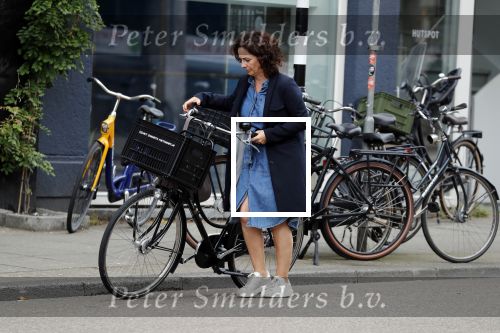 Amsterdam 19 juni 2018
Femke Halsema op haar fiets.