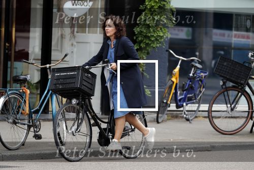Amsterdam 19 juni 2018
Femke Halsema op haar fiets.