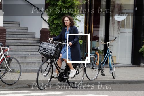 Amsterdam 19 juni 2018
Femke Halsema op haar fiets.
