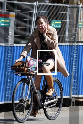 Amsterdam 20 juni 2018
Halina Reijn vertrekt met fiets na bezoek aan Lassus tandartsen.