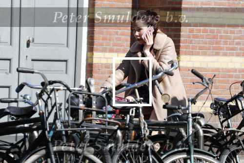 Amsterdam 20 juni 2018
Halina Reijn vertrekt met fiets na bezoek aan Lassus tandartsen.