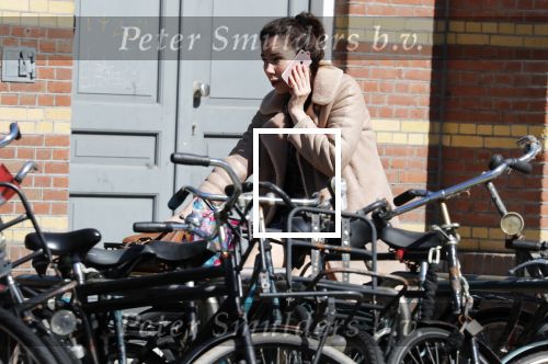 Amsterdam 20 juni 2018
Halina Reijn vertrekt met fiets na bezoek aan Lassus tandartsen.