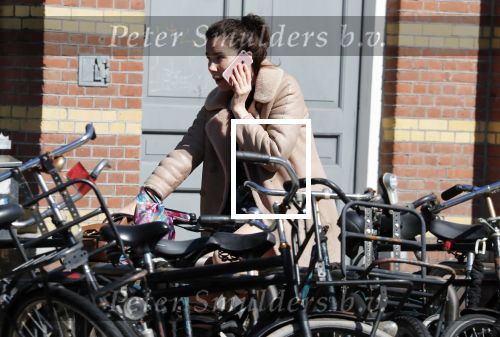 Amsterdam 20 juni 2018
Halina Reijn vertrekt met fiets na bezoek aan Lassus tandartsen.