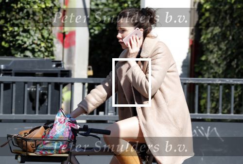 Amsterdam 20 juni 2018
Halina Reijn vertrekt met fiets na bezoek aan Lassus tandartsen.