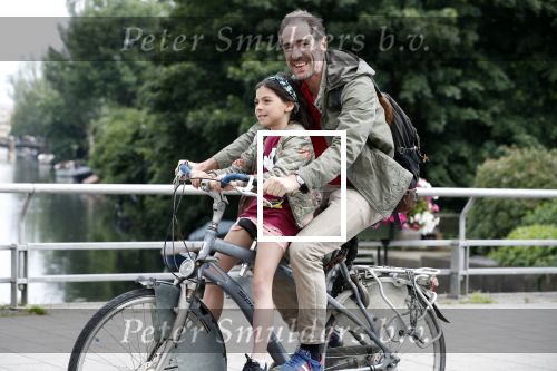 Amsterdam 15 juni 2018
Johan Neijenhuis met dochter op de fiets.