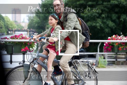 Amsterdam 15 juni 2018
Johan Neijenhuis met dochter op de fiets.