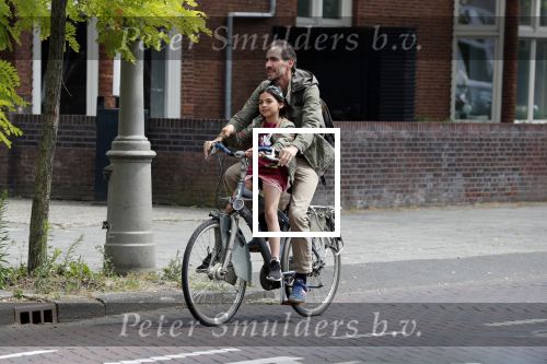 Amsterdam 15 juni 2018
Johan Neijenhuis met dochter op de fiets.