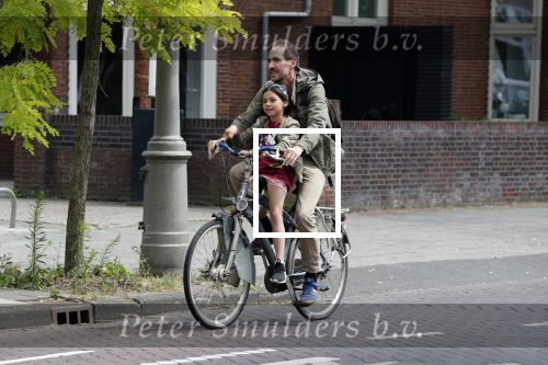 Amsterdam 15 juni 2018
Johan Neijenhuis met dochter op de fiets.