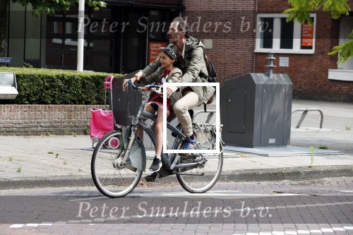 Amsterdam 15 juni 2018
Johan Neijenhuis met dochter op de fiets.