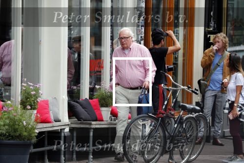 Amsterdam 19 juni 2018
Mart Smeets op straat in centrum Amsterdam.