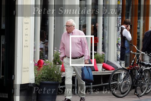 Amsterdam 19 juni 2018
Mart Smeets op straat in centrum Amsterdam.