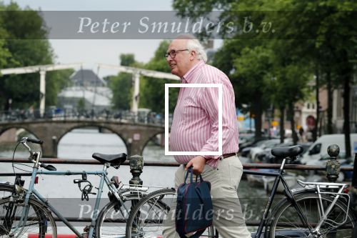 Amsterdam 19 juni 2018
Mart Smeets op straat in centrum Amsterdam.
