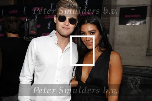 Amsterdam 11 juni 2018
Feestje van Glamour in Paradiso. Moise Trustfull met vriendje Kaj v d Voort
