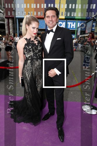 Amsterdam 16 juni 2018
Amsterdam diner in afas live (HMH). Nikkie Plessen met partner Ruben Bontekoe