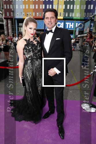 Amsterdam 16 juni 2018
Amsterdam diner in afas live (HMH). Nikkie Plessen met partner Ruben Bontekoe