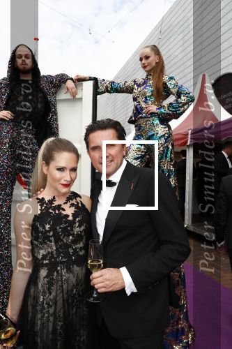 Amsterdam 16 juni 2018
Amsterdam diner in afas live (HMH). Nikkie Plessen met partner Ruben Bontekoe