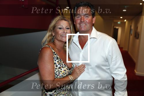 Rotterdam 18 juni 2018
Society lunch op vliegveld Rotterdam. Ramon Beense met vrouw