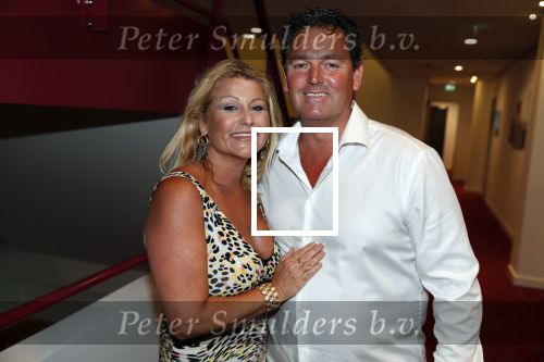 Rotterdam 18 juni 2018
Society lunch op vliegveld Rotterdam. Ramon Beense met vrouw