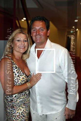 Rotterdam 18 juni 2018
Society lunch op vliegveld Rotterdam. Ramon Beense met vrouw