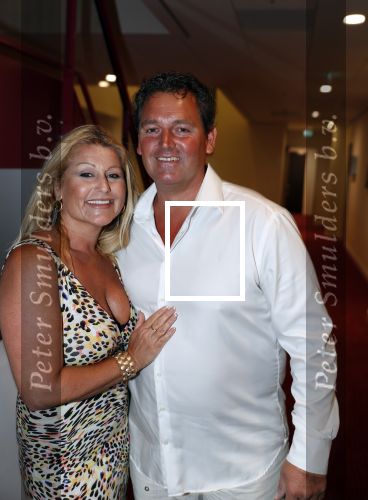 Rotterdam 18 juni 2018
Society lunch op vliegveld Rotterdam. Ramon Beense met vrouw