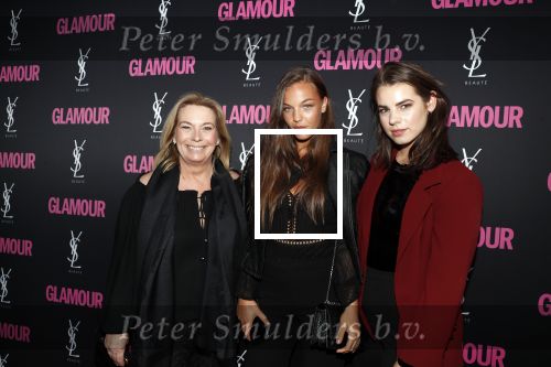 Amsterdam 11 juni 2018
Feestje van Glamour in Paradiso. Stephanie v d Meyden met moeder en vriendin