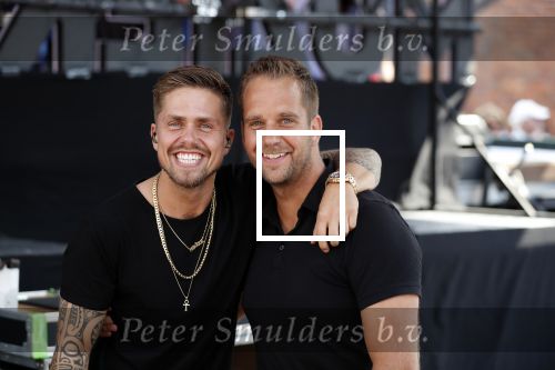 Waalwijk 26 juni 2019
Tros muziekfeest op het plein in Waalwijk.Andre Hazes met manager Sjoerd