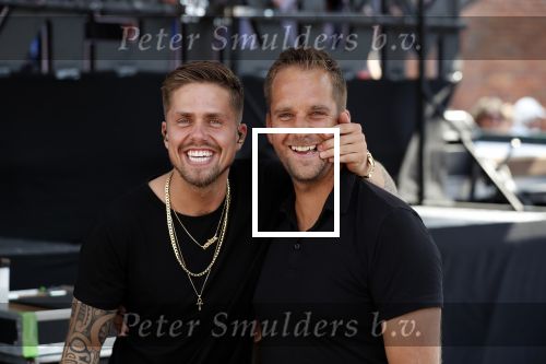 Waalwijk 26 juni 2019
Tros muziekfeest op het plein in Waalwijk.Andre Hazes met manager Sjoerd