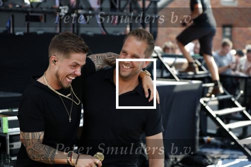 Waalwijk 26 juni 2019
Tros muziekfeest op het plein in Waalwijk.Andre Hazes met manager Sjoerd