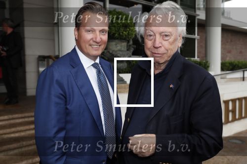 Amsterdam 12 juni 2019
Haringparty bij het Hilton hotel. David Bijlsma met Cees dam